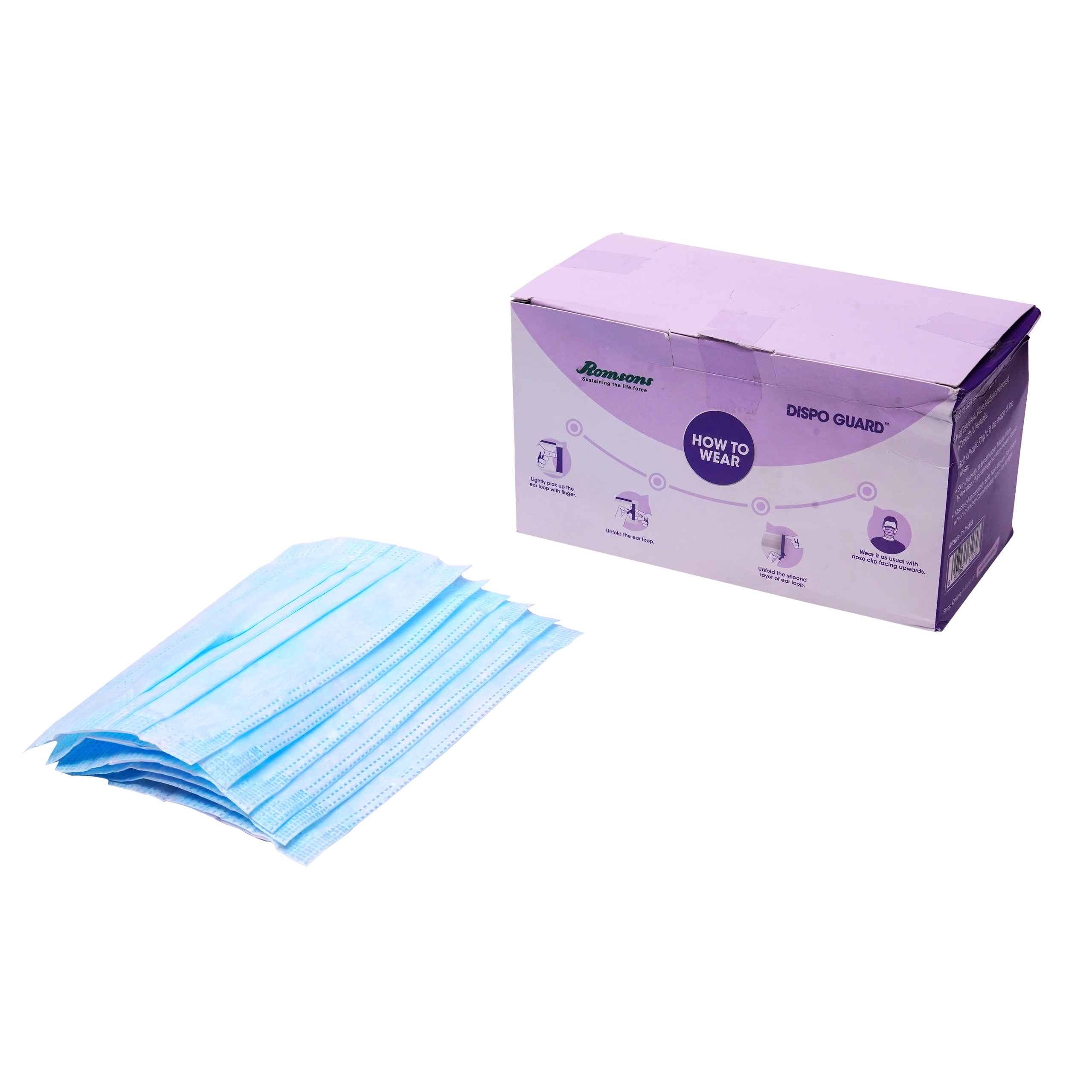 Romsons Disposable Face Mask Box Of 50